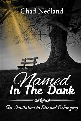 Book cover of "Named In The Dark: An Invitation to Eternal Belonging" by Chad Nedland, showi